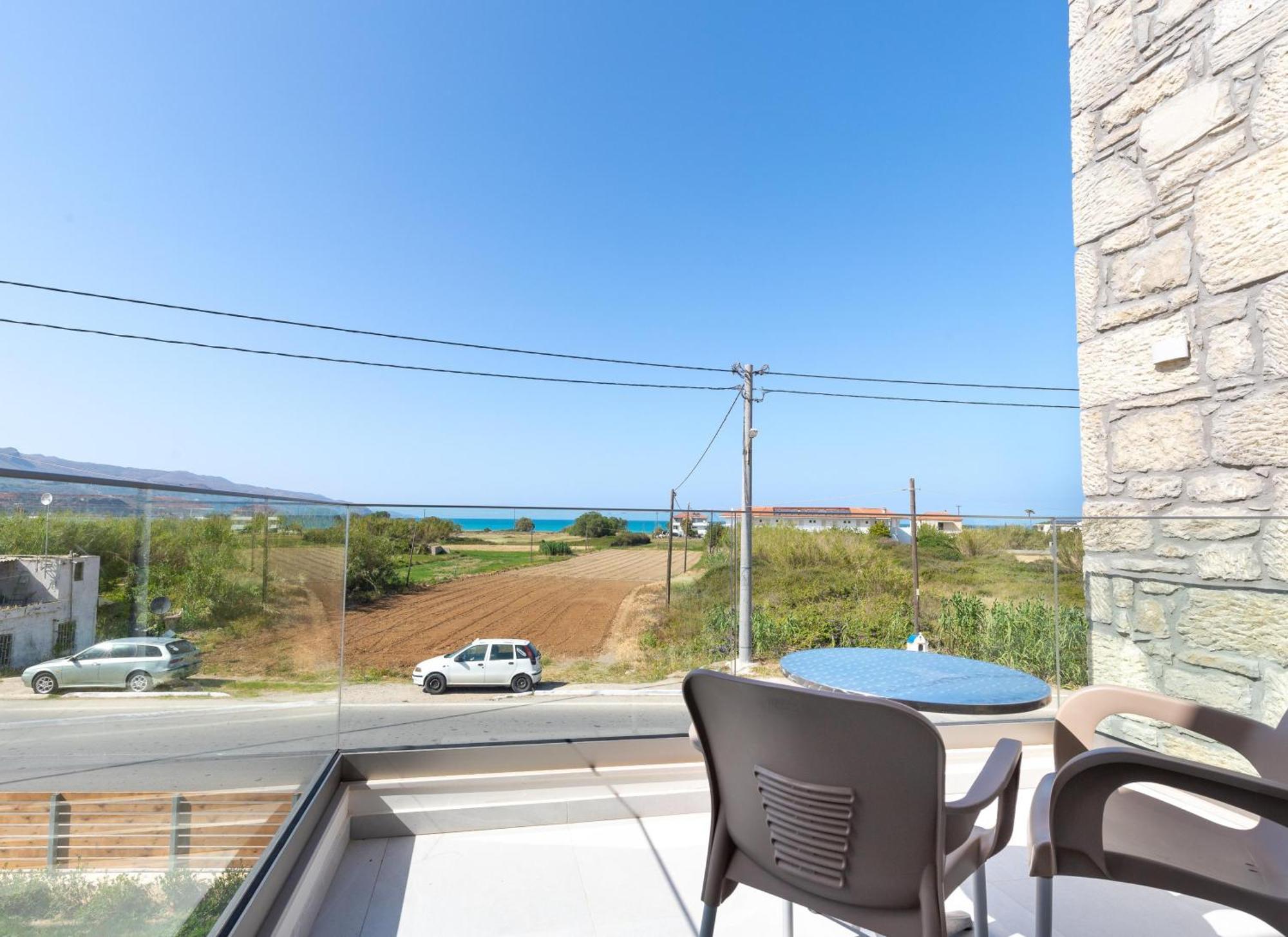 Achatis Apartments With Sea View Kolimvarion Bagian luar foto