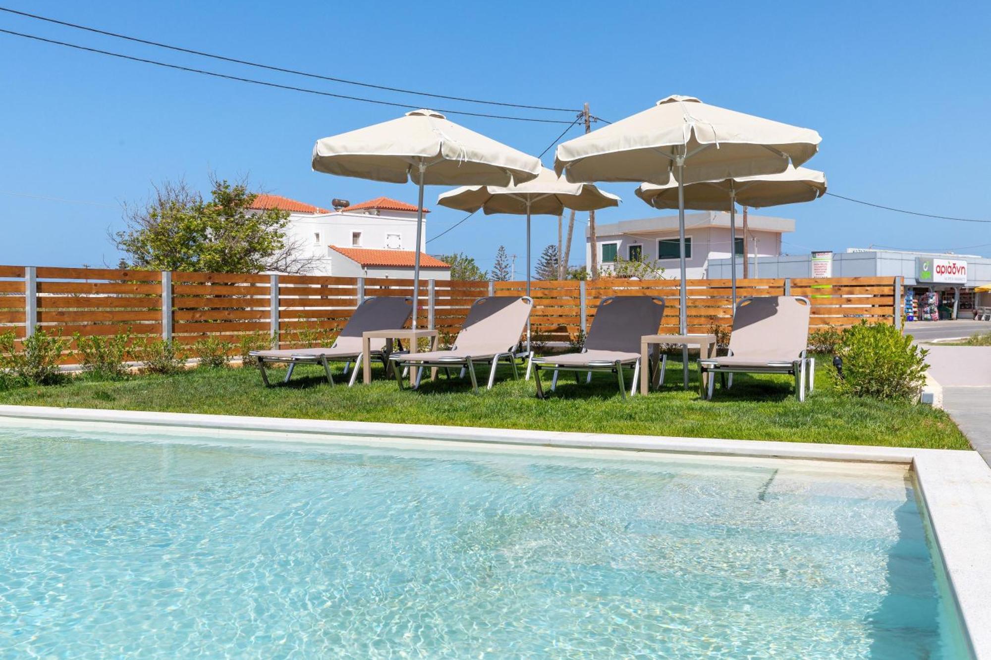 Achatis Apartments With Sea View Kolimvarion Bagian luar foto